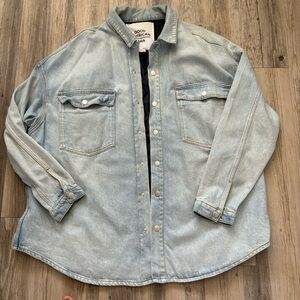 Women’s Good American Lined Denim Jacket Size 2XL